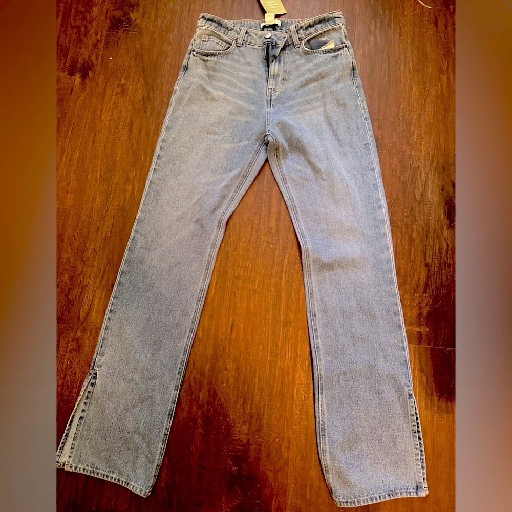 H&M jeans, high waisted, straight leg